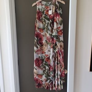 Flowered carmen dress